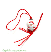 gelukspoppetje kerstman handgemaakt