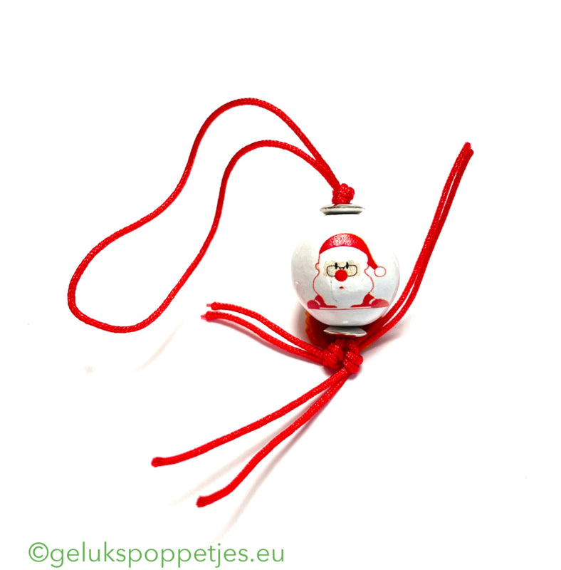 gelukspoppetje kerstman handgemaakt