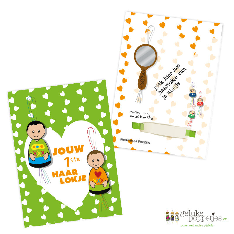 Kaartje jouw eerste haarlokje