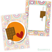 Card love chocolate