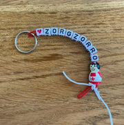 Sleutelhanger zorgzorro met gelukspoppetje zuster
