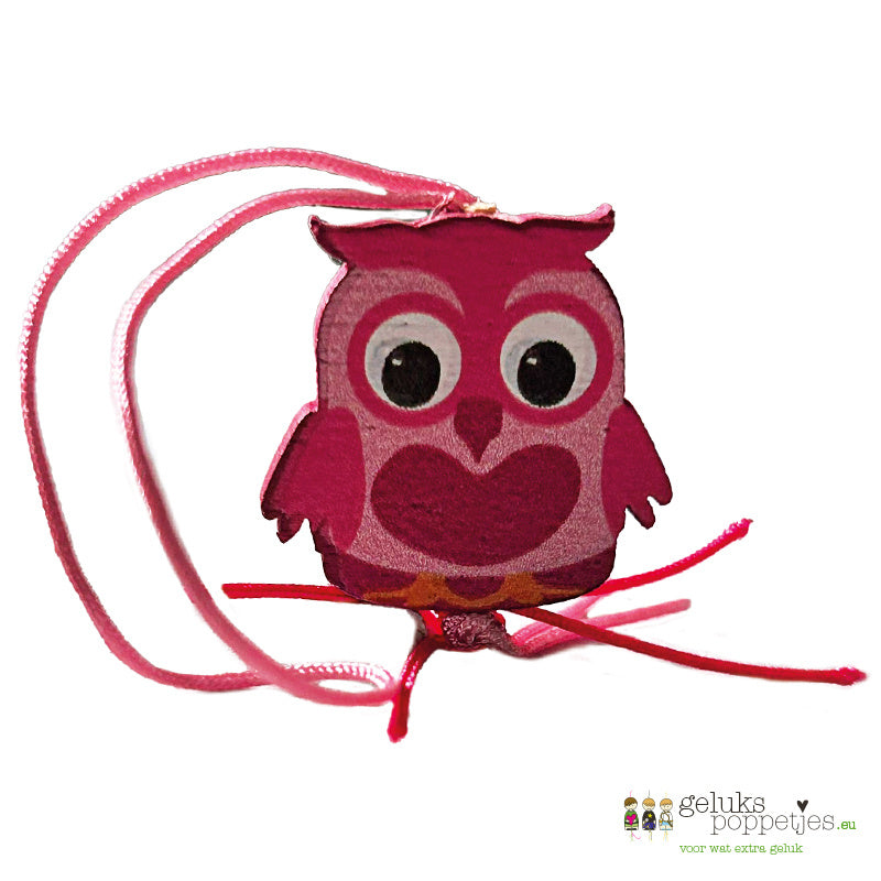 Gelukspoppetje uiltje met hartje