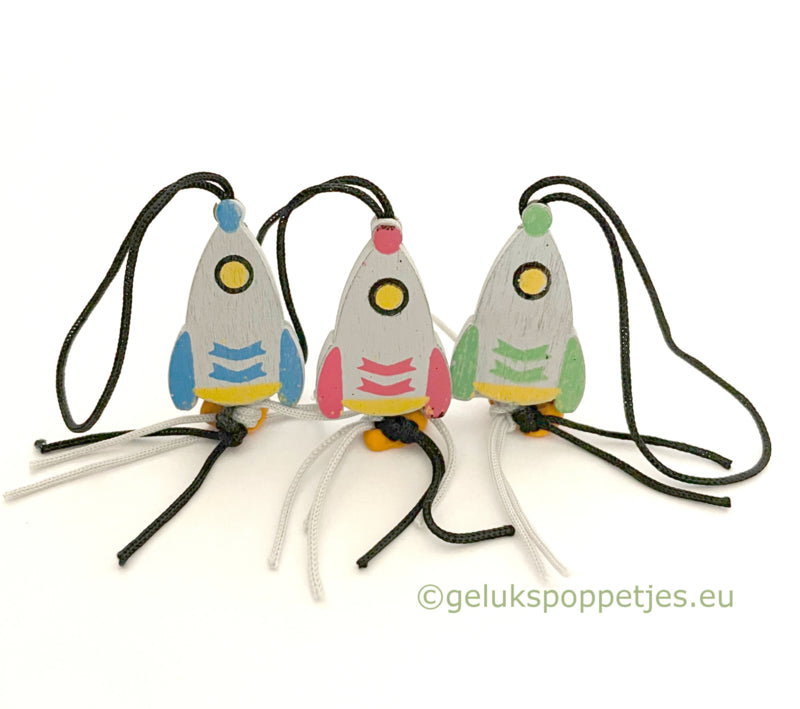 Gelukspoppetje raketje