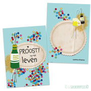 Kaartje proost op het leven