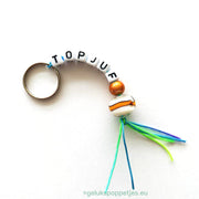 Sleutelhangers topjuf met luxe kralen