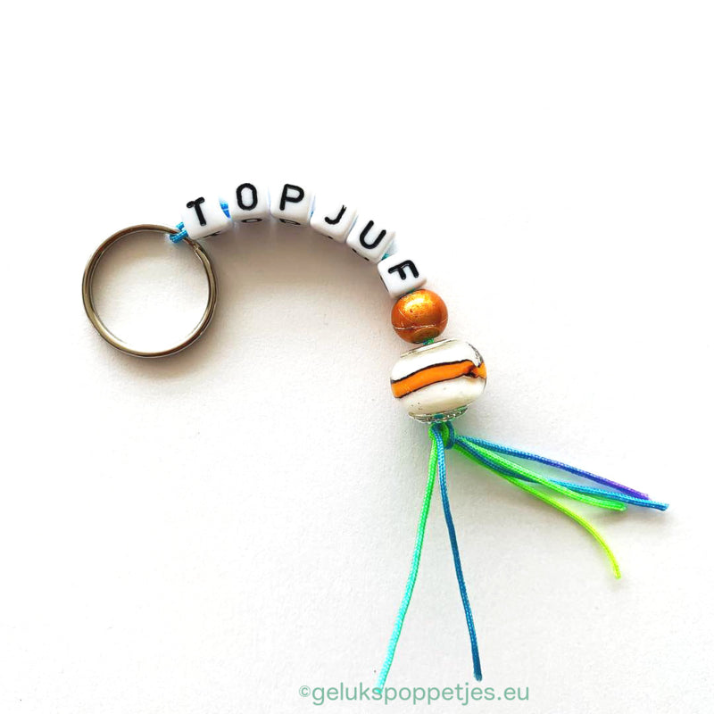 Sleutelhangers topjuf met luxe kralen