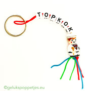 Sleutelhanger topkok met gelukspoppetje bakkertje