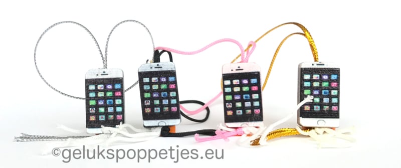 Gelukspoppetje telefoon