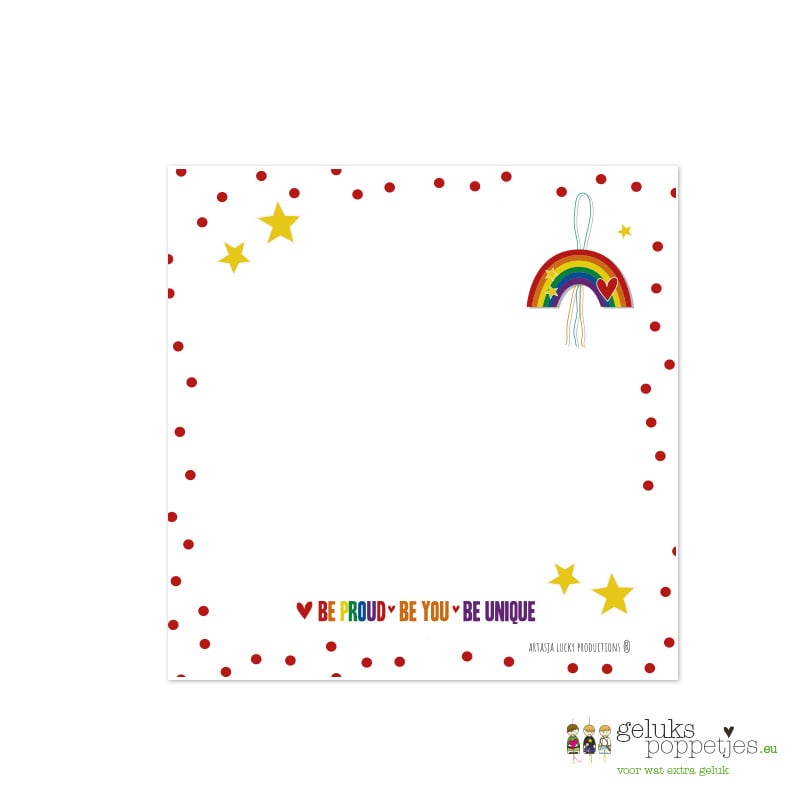 Notitieblokje Be proud