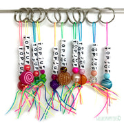 Sleutelhanger topjuf van handgemaakte gelukspoppetjes