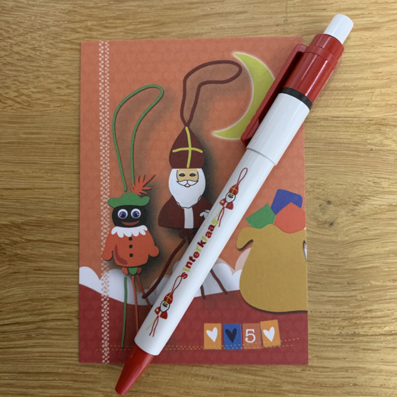 Gelukspoppetjes pen sinterklaas