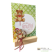 Kaartenstandaard voor de gelukspoppetjes kaartjes