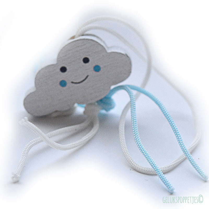 Gelukspoppetje wolkje blauw