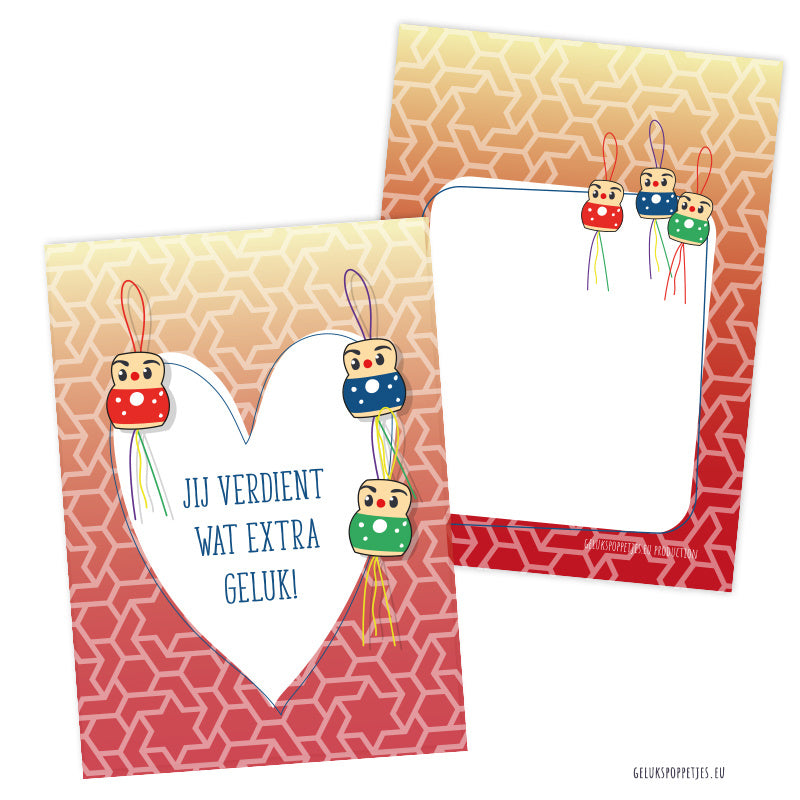 Kaartje jij verdient wat extra geluk