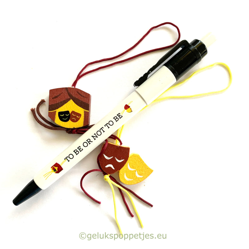 Gelukspoppetjes pen TO BE OR NOT TO BE