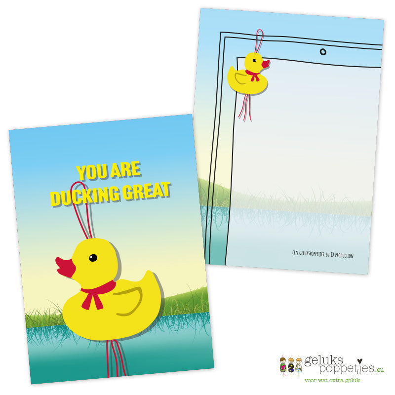 Kaartje you are DUCKING great