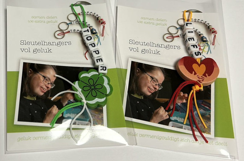 Verpakking voor gelukspoppetje of sleutelhanger