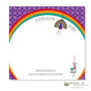 Notitieblokje Zo trots as a en pauw