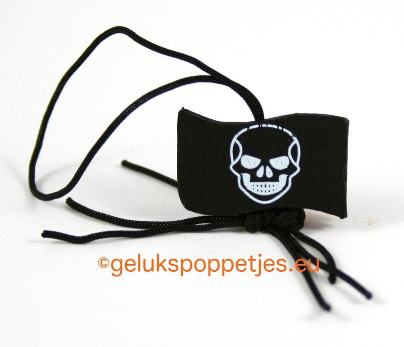 Gelukspoppetje piratenvlag op=op