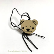 Gelukspoppetje beer hoofdje naturel