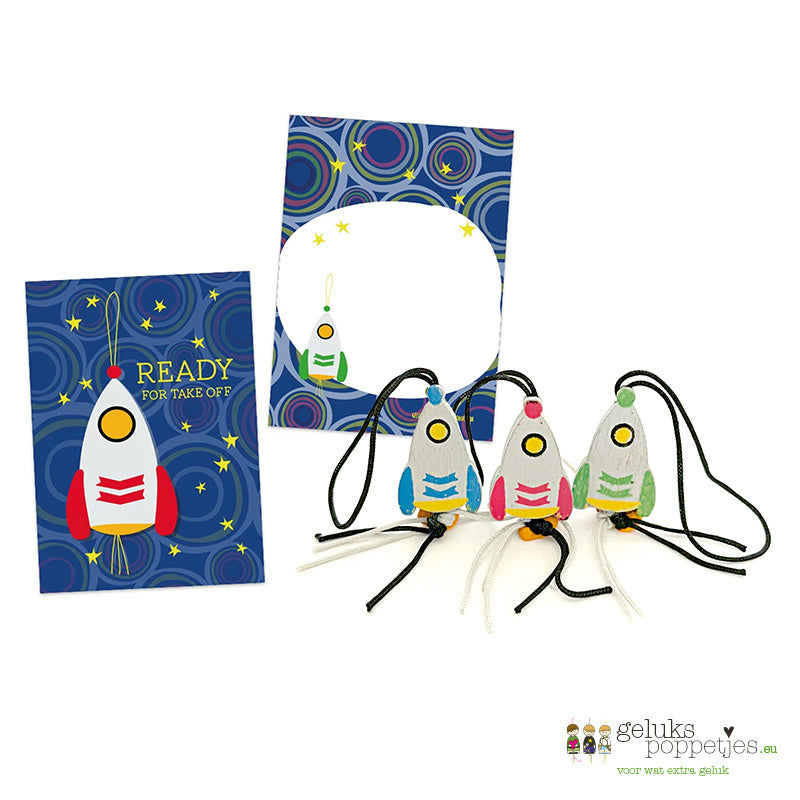 Gelukspoppetje raketje