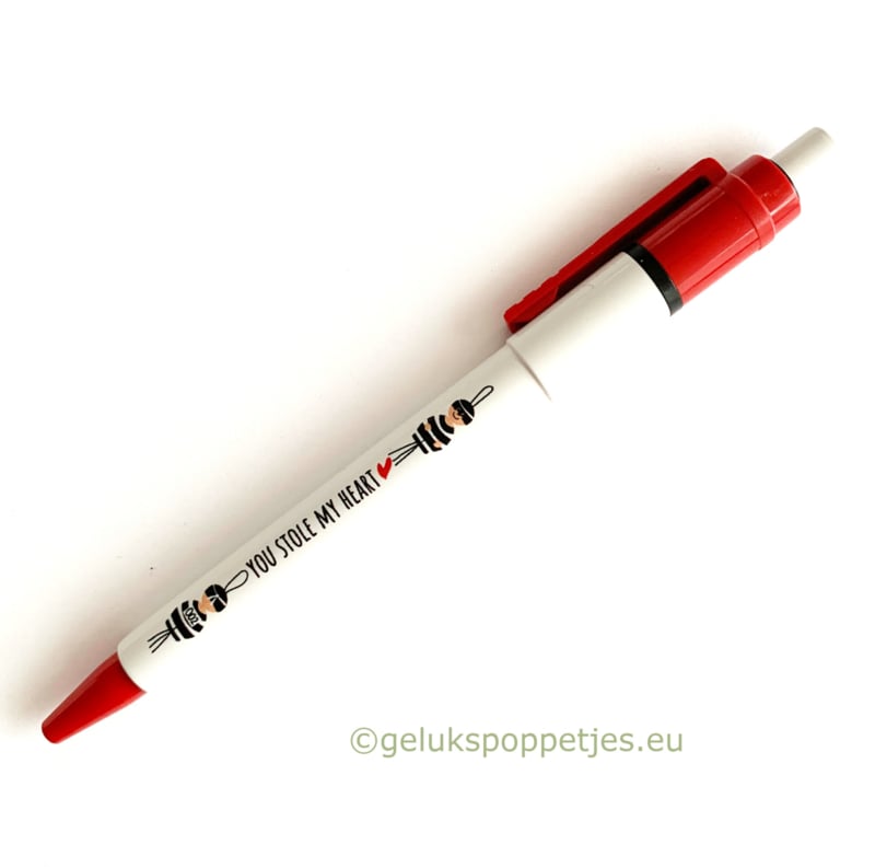 Gelukspoppetjes pen you stole my heart