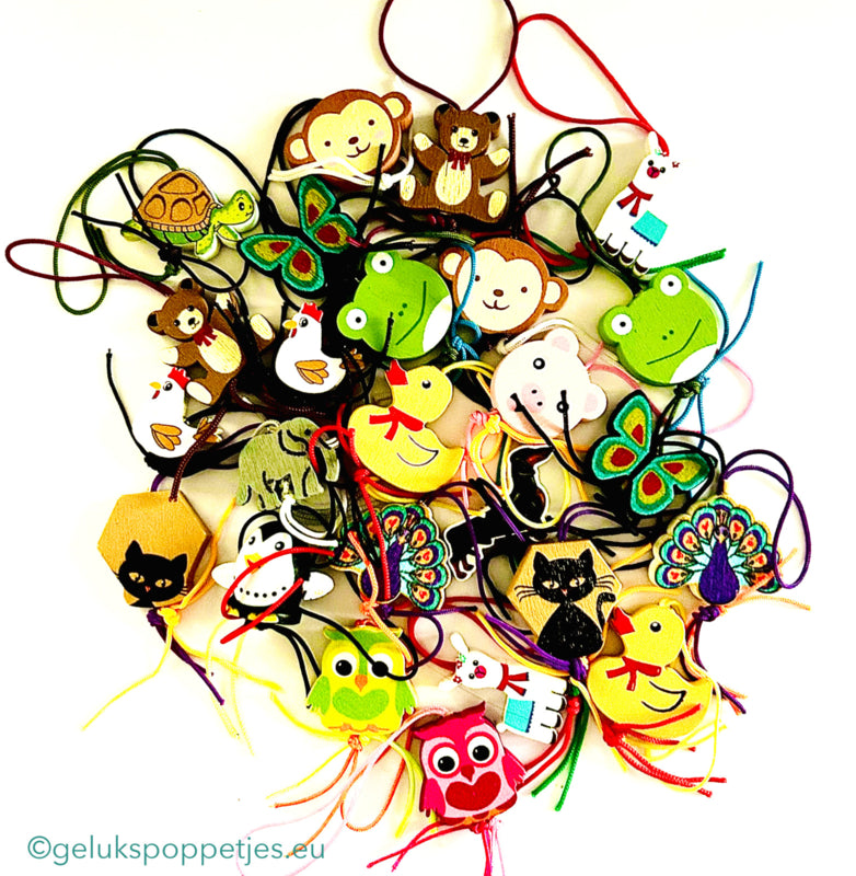 Gelukspoppetjes mix dieren groot