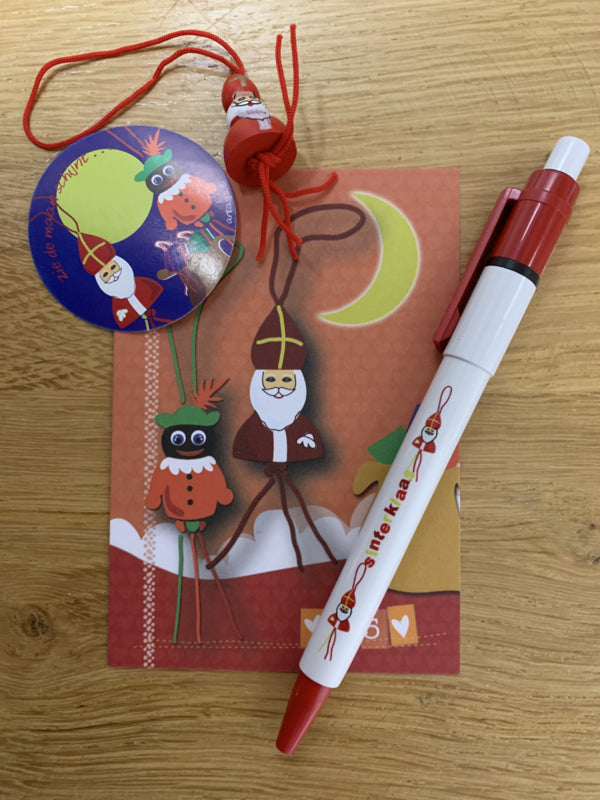 Gelukspoppetjes pen sinterklaas