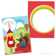 Kaartje er was eens met roodkapje