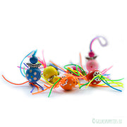 gelukspoppetje gekleurde engel met stipjes