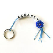 Free forget-me-not keychain with THANK YOU and neatly packaged