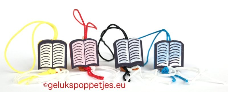 Sleutelhanger thanks met gelukspoppetje boekje