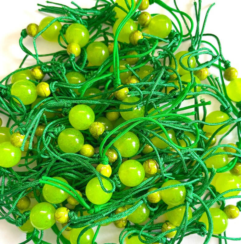 Gelukspoppetje groen jade natuursteen