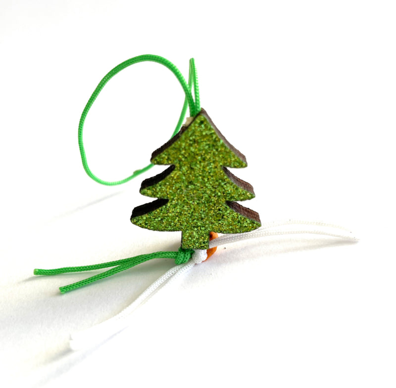 Gelukspoppetje glitter kerstboom