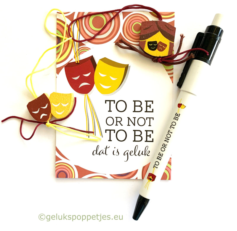 Gelukspoppetjes pen TO BE OR NOT TO BE