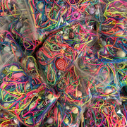 Zakje met 50 handgemaakte geluksengeltjes