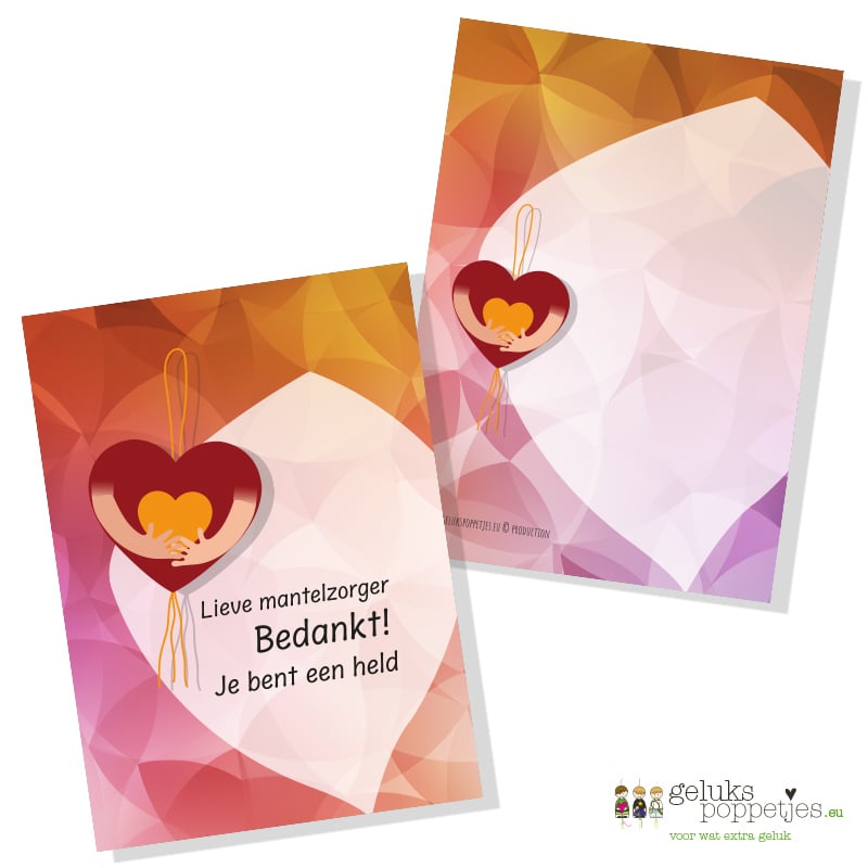 Kaartje bedankt mantelzorger