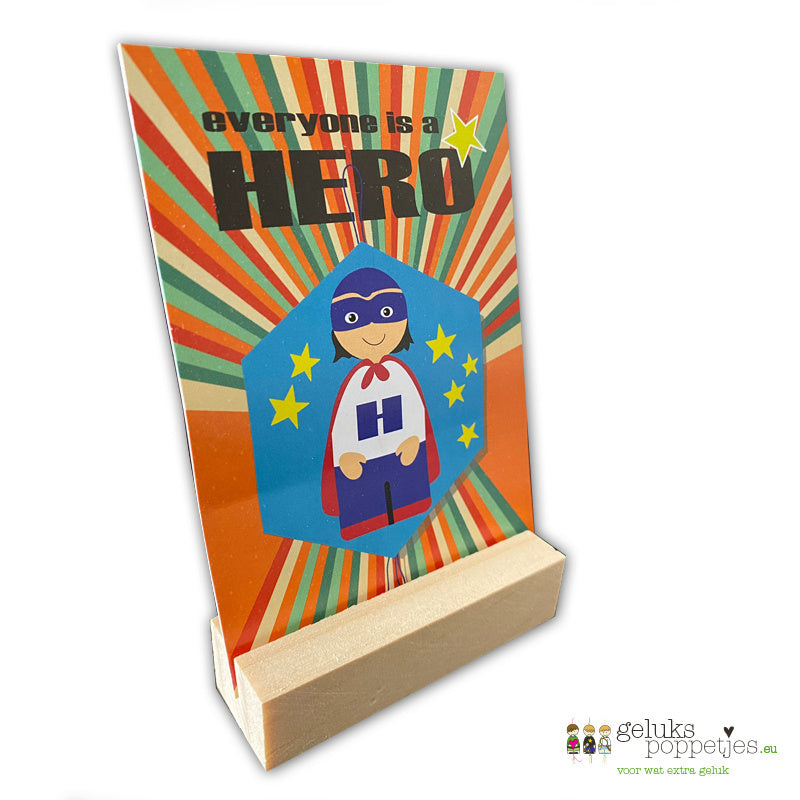 Kaartenstandaard voor de gelukspoppetjes kaartjes