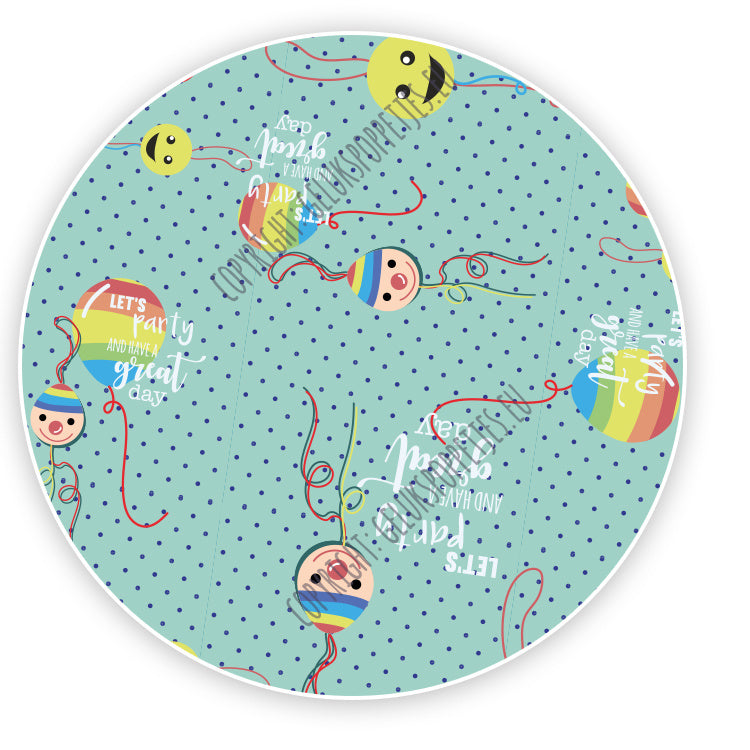 Gelukspoppetjes inpakpapier party