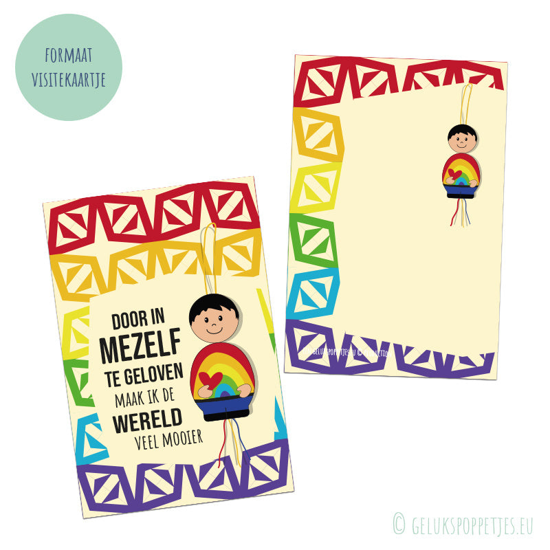 Affirmatiekaartje door in mezelf te geloven