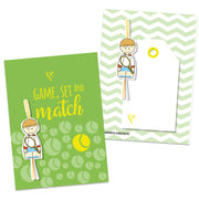 Kaartje game set and match