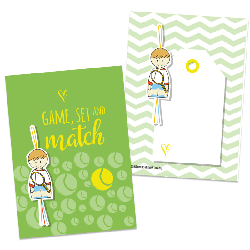 Kaartje game set and match