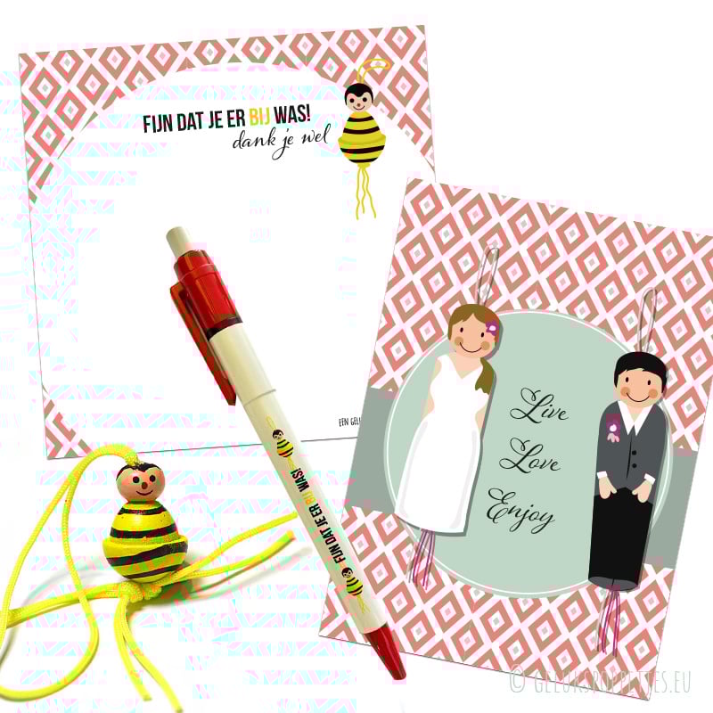 Notitieblokje fijn dat je er BIJ was