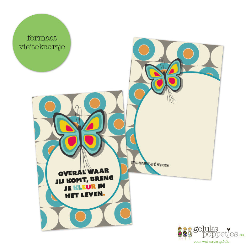 Complimentenkaartje jij brengt kleur