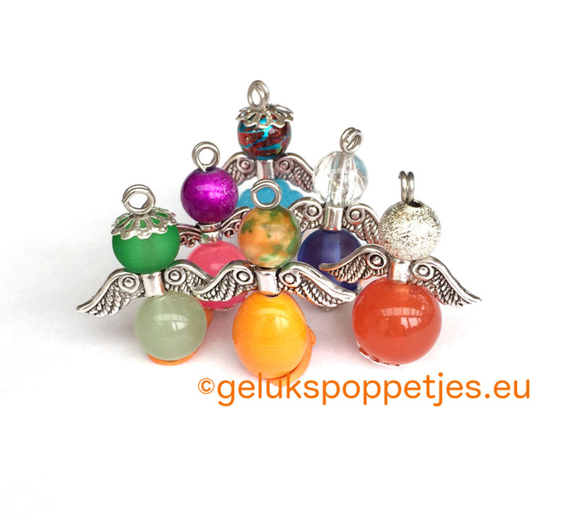 Gelukspoppetje kralen engel handgemaakt