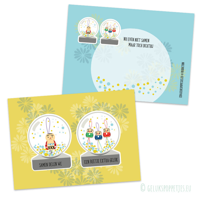 Kaartje samen delen we wat extra geluk