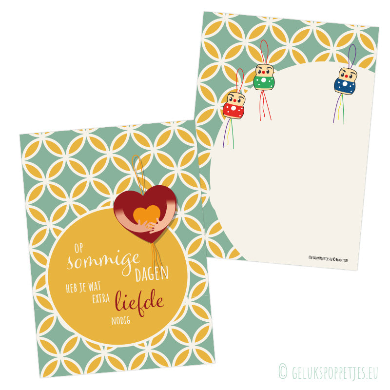 Kaartje op sommige dagen heb je wat extra liefde nodig