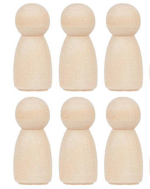 Gelukspoppetje peg doll