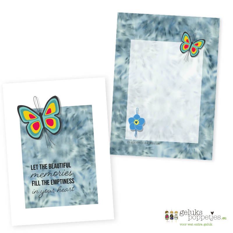 Kaartje condoleance engels