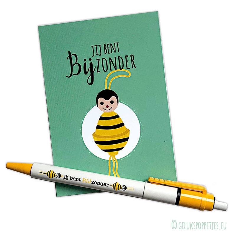Gelukspoppetjes pen jij bent BIJzonder